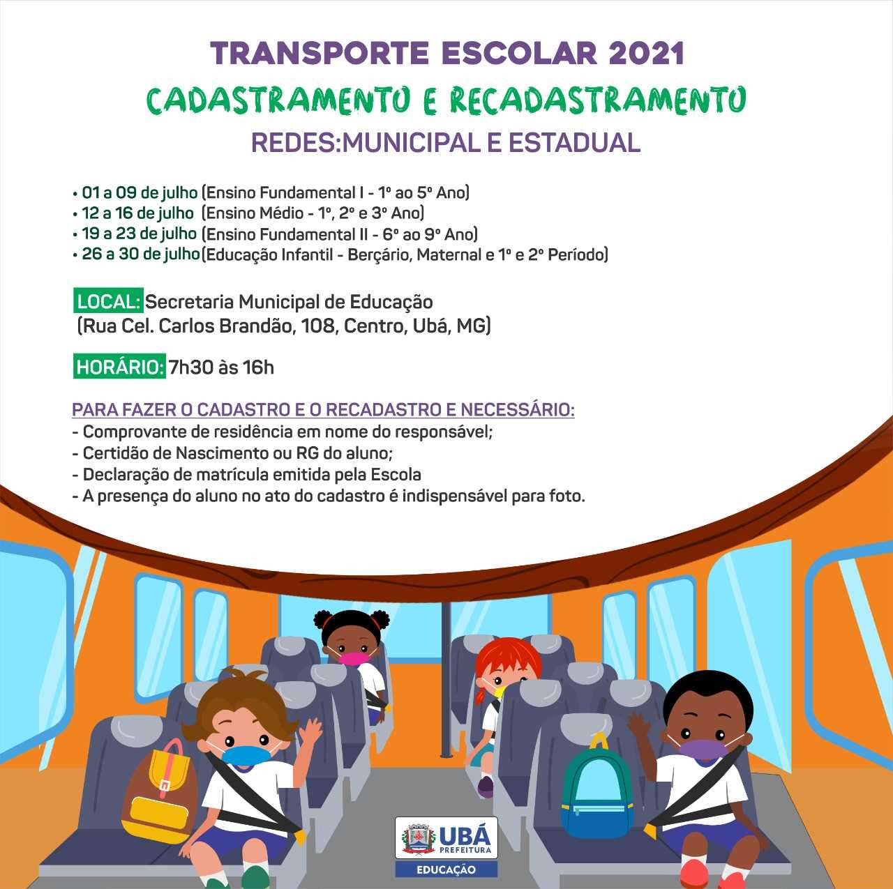 Prefeitura Municipal De Ubá - Educação Realiza Cadastro De Alunos Para ...